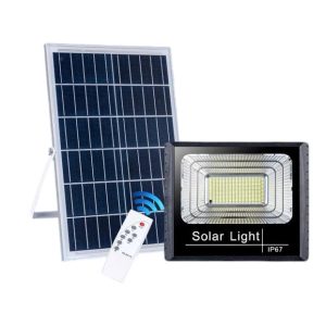 200W LED Solar Flood Light Dusk to Dawn Automatic Outdoor Lamp with Remote Control