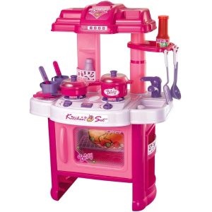 Kitchen Pretend Play Set Toy - Pink